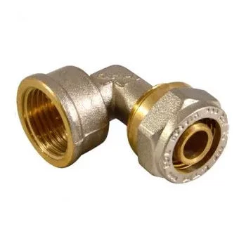 Уголок м/п  цанга/гайка 16х3/4"