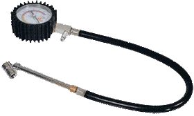 Манометр колесный грузовой с клапаном 12 Атм.  "АвтоДело" (копия)