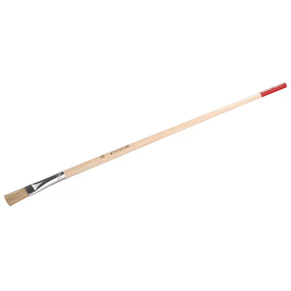 Кисть тонкая с натур. щетиной дерев. ручка