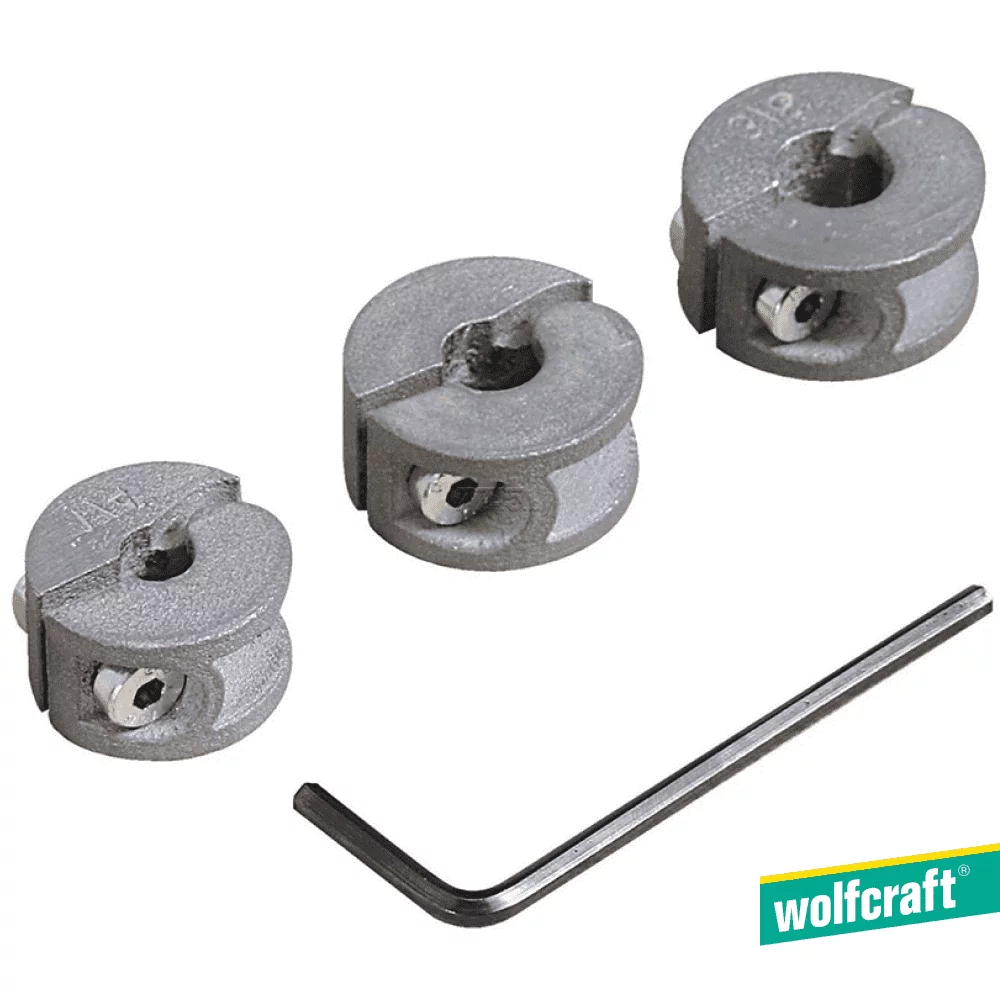 Ограничитель глубины сверления Wolfcraft набор 3шт (6; 8; 10мм)