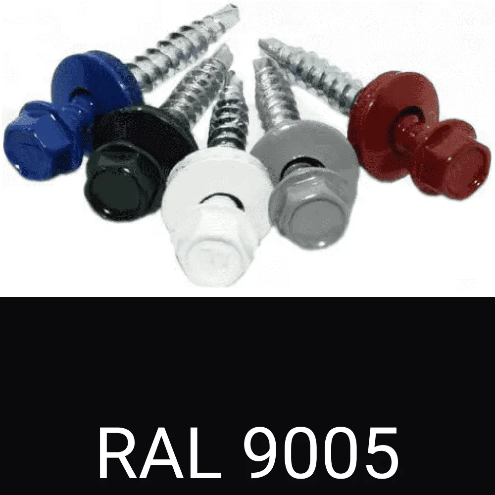Саморезы кровел. дер. RAL9005 (черный) 4,8х29 мм