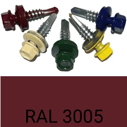 Саморез кровельный по металлу RAL 3005