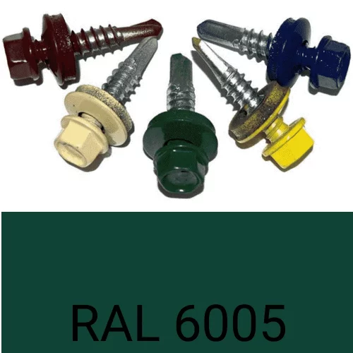 Саморез кровельный по металлу RAL 6005