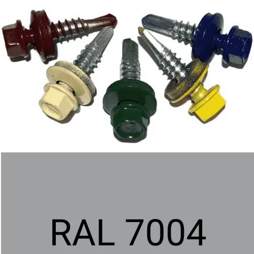 Саморез кровельный по металлу RAL 7004