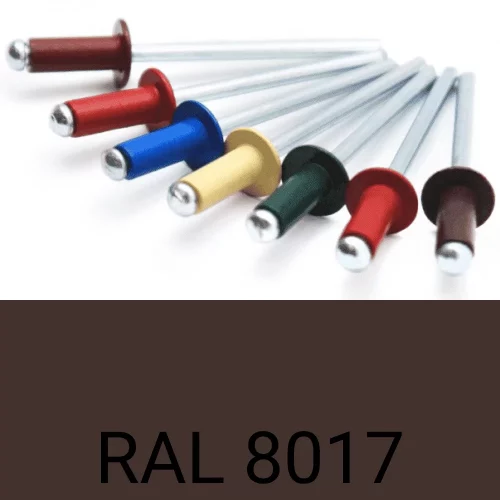 Заклепка вытяжная алюминий-сталь RAL 8017