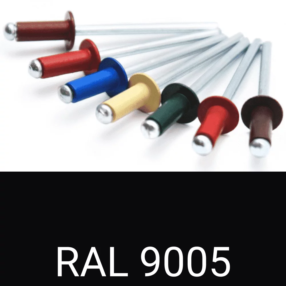 Заклепка вытяжная алюминий-сталь RAL 9005