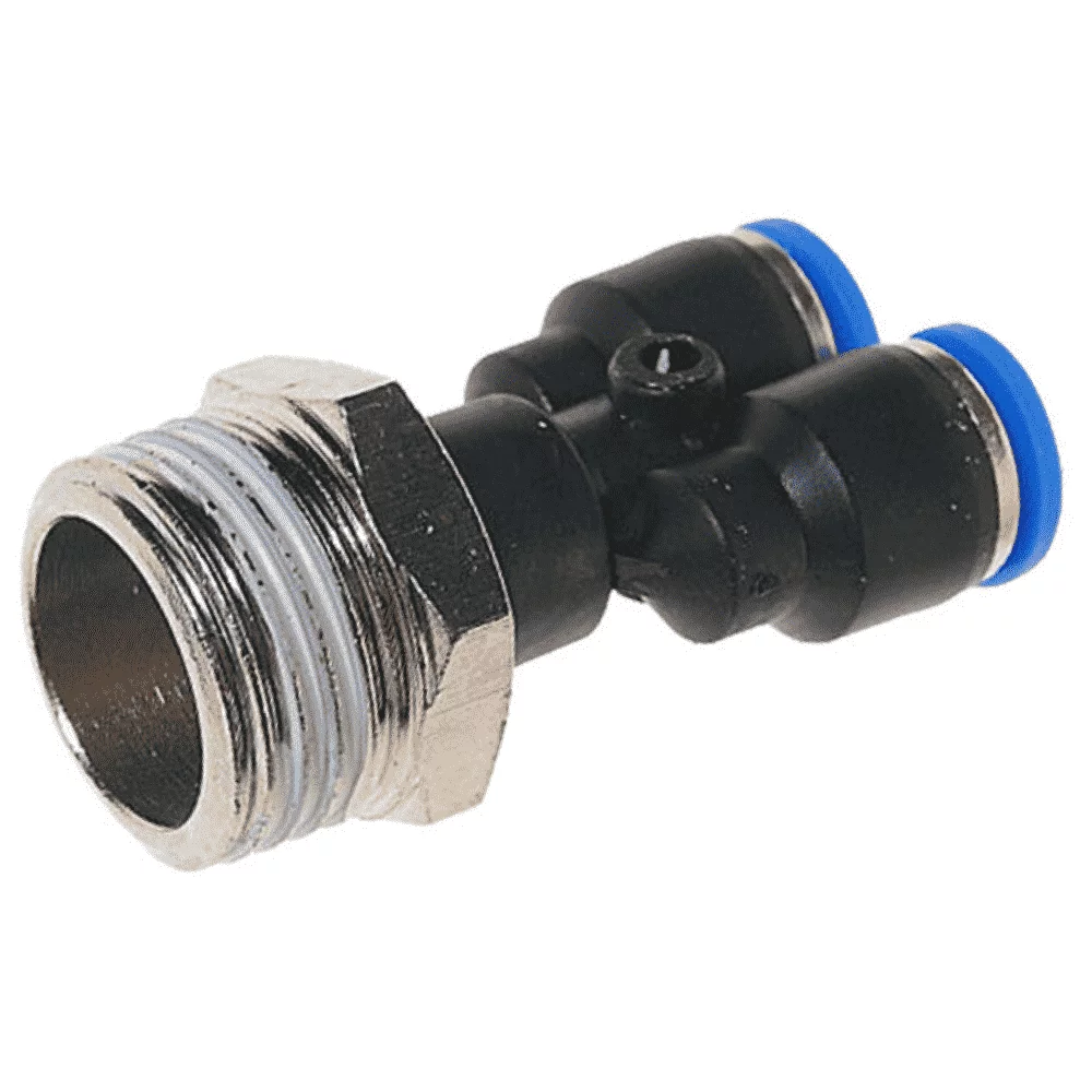 Пневмофитинг для пласт. труб. Y-образный Ц-Ц-(M)