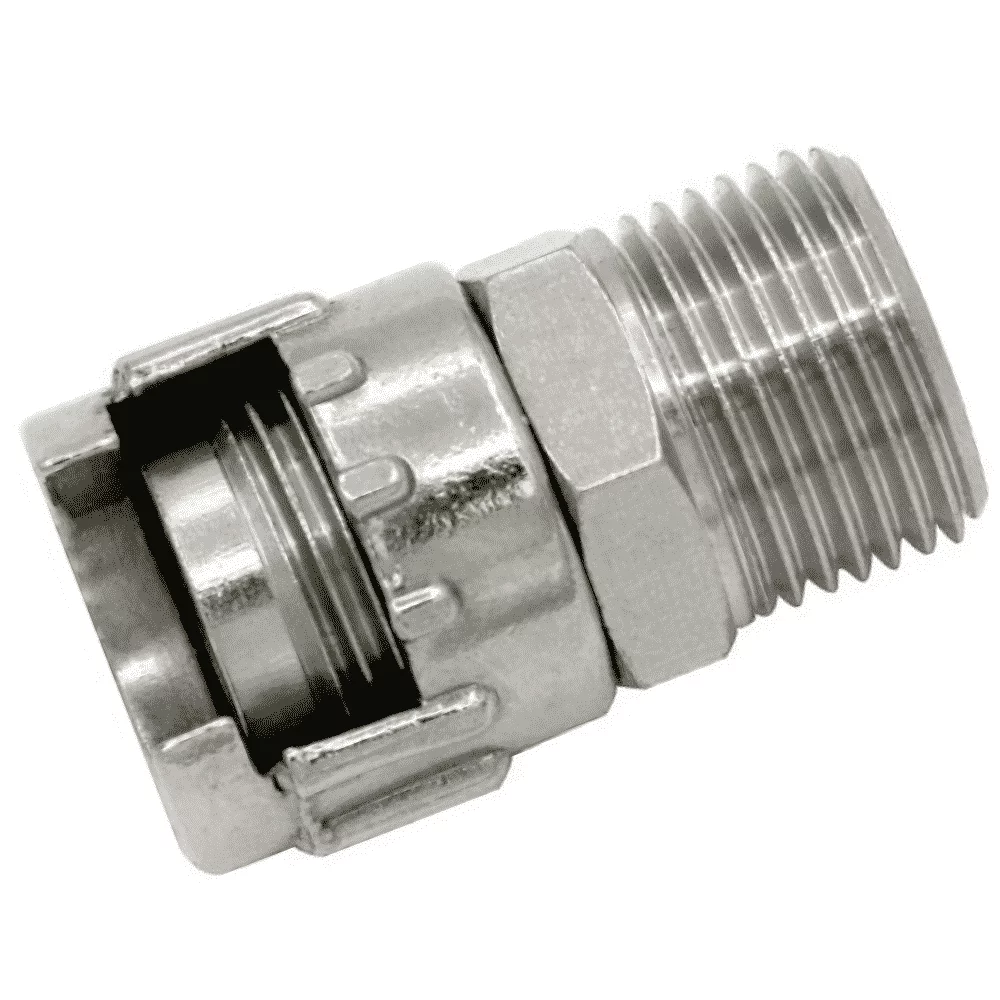 Пневмофитинг байонет гайка — (M) 3/8″