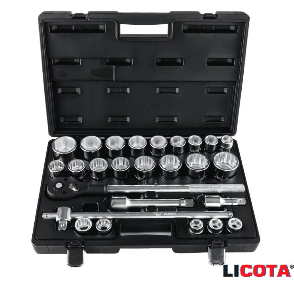 Набор инструмента 3/4" "LICOTA" 26 предм. дюйм и метрика