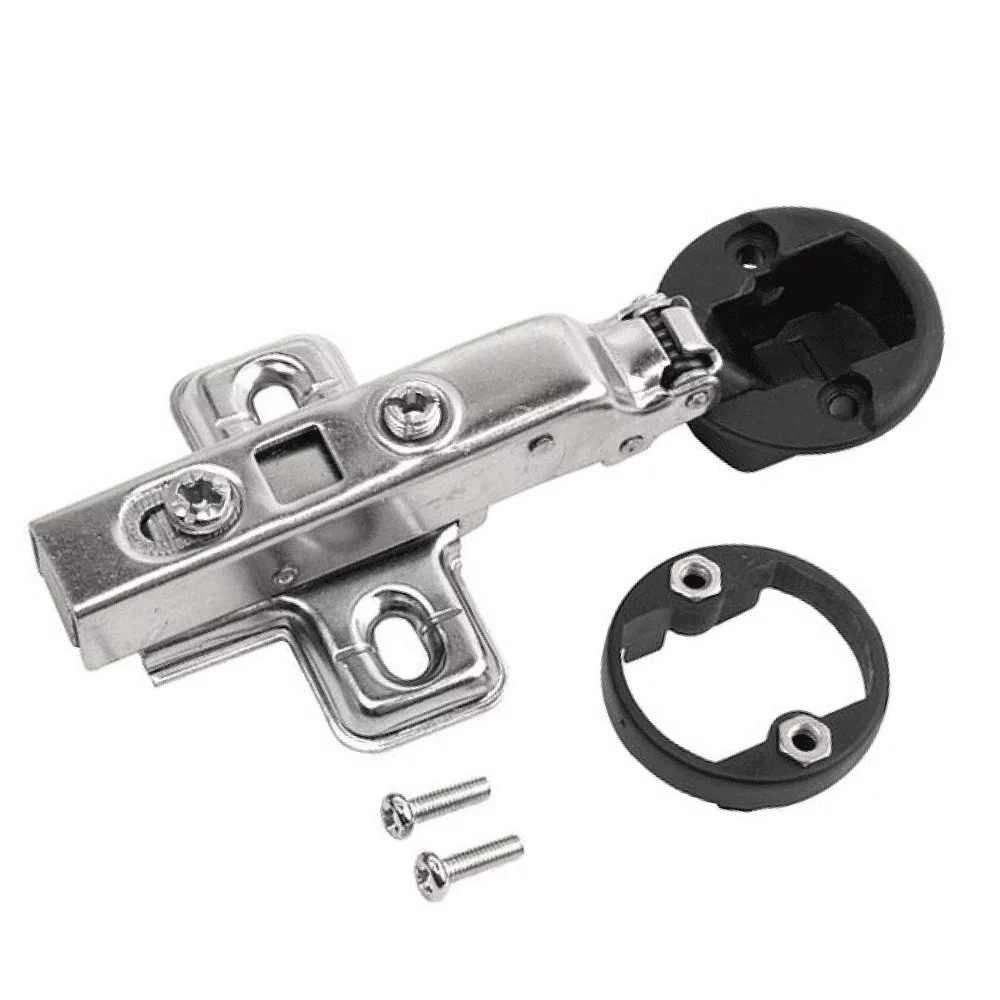 Шарнир мебельный наружный 35 мм с доводчиком (для стеклянных дверей)