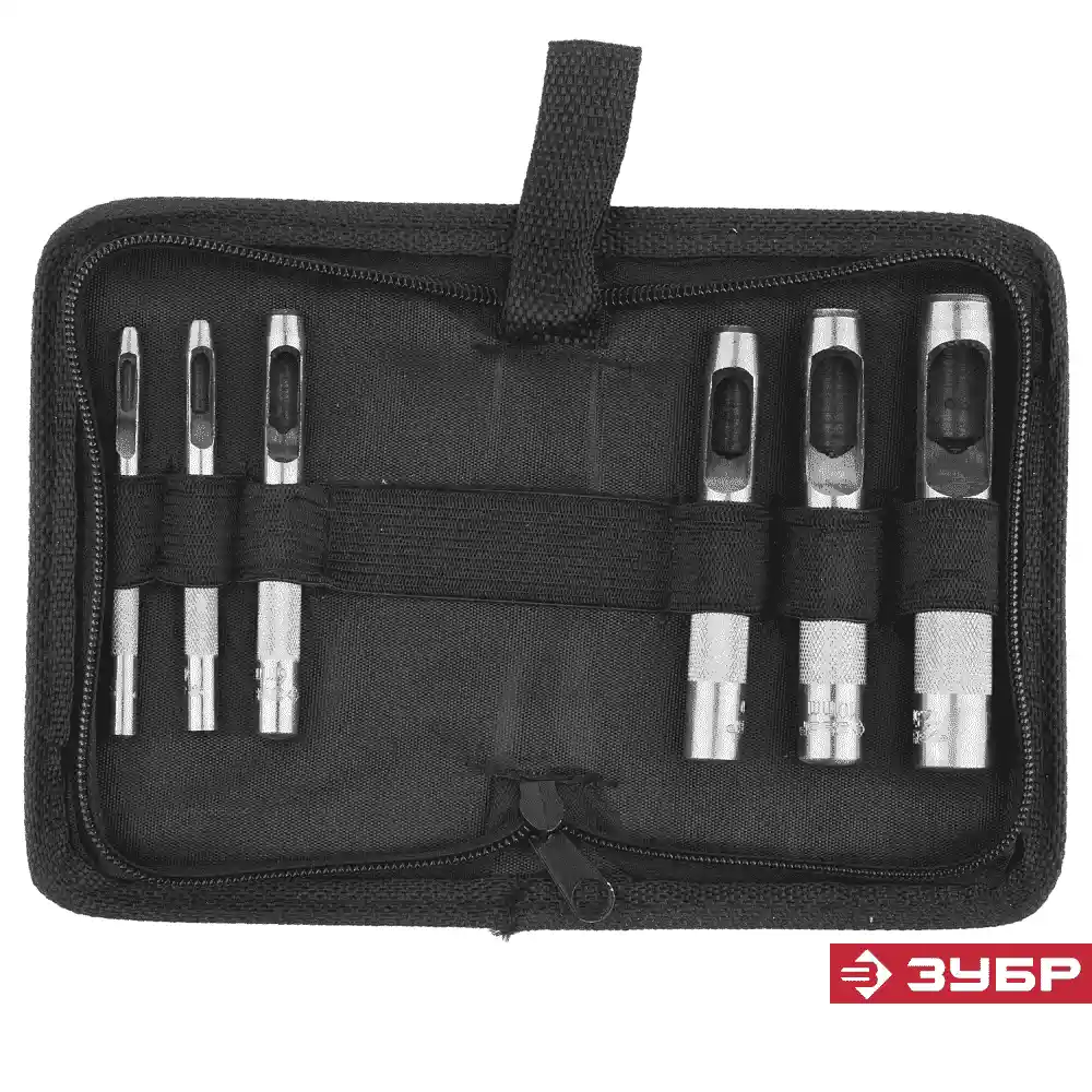 Просечка ЗУБР набор 6шт (3-12,5мм)