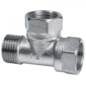 Тройник латунный F-F-M 1/2″х1/2″х1/2″