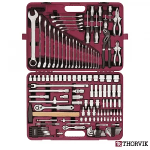 Набор инструмента 1/2″, 1/4″ «THORVIK» 128 предм.
