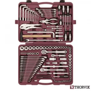 Набор инструмента 1/2″, 3/8″, 1/4″ «THORVIK» 142 предм.