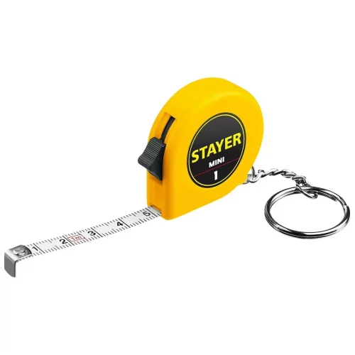 Рулетка-брелок "STAYER" 1м