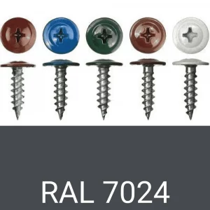 Саморезы п.ш. острые RAL7024 (графитовый серый) 4,2х13 мм