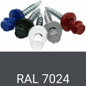 Саморезы кровел. дер. RAL7024 (графитовый серые) 4,8х29 мм