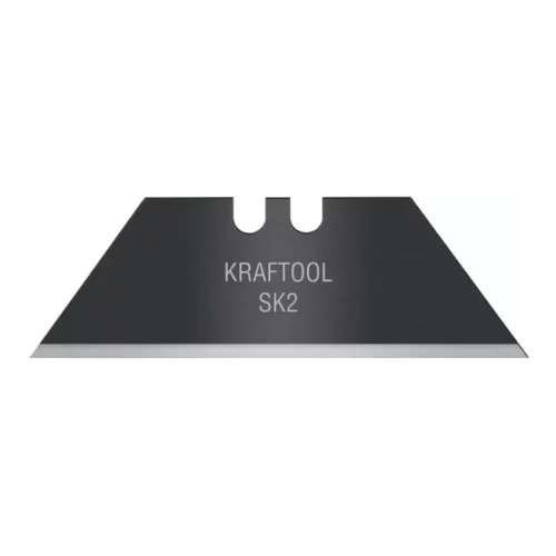 Лезвие трапециевидное "KRAFTOOL" А24, 19х59х0,65 мм, 10шт BLACKMAX