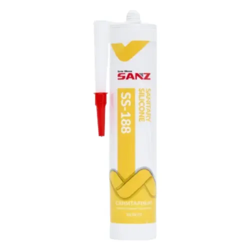 Герметик силикон. сан. "SANZ" SS-188 (белый) 280мл