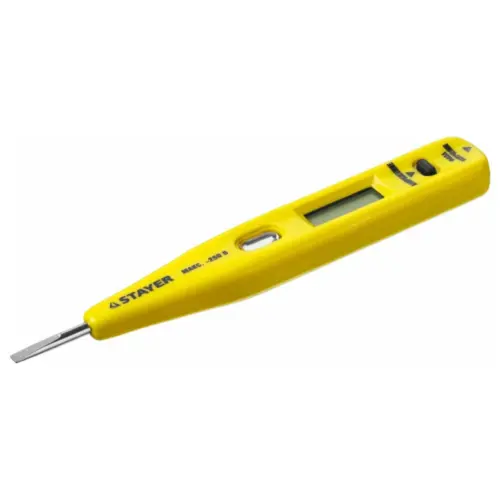 Отвертка-индикатор "STAYER" 12-220 В с ж/к дисплеем